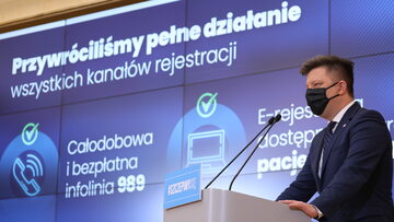 Konferencja prasowa ministra Michała Dworczyka