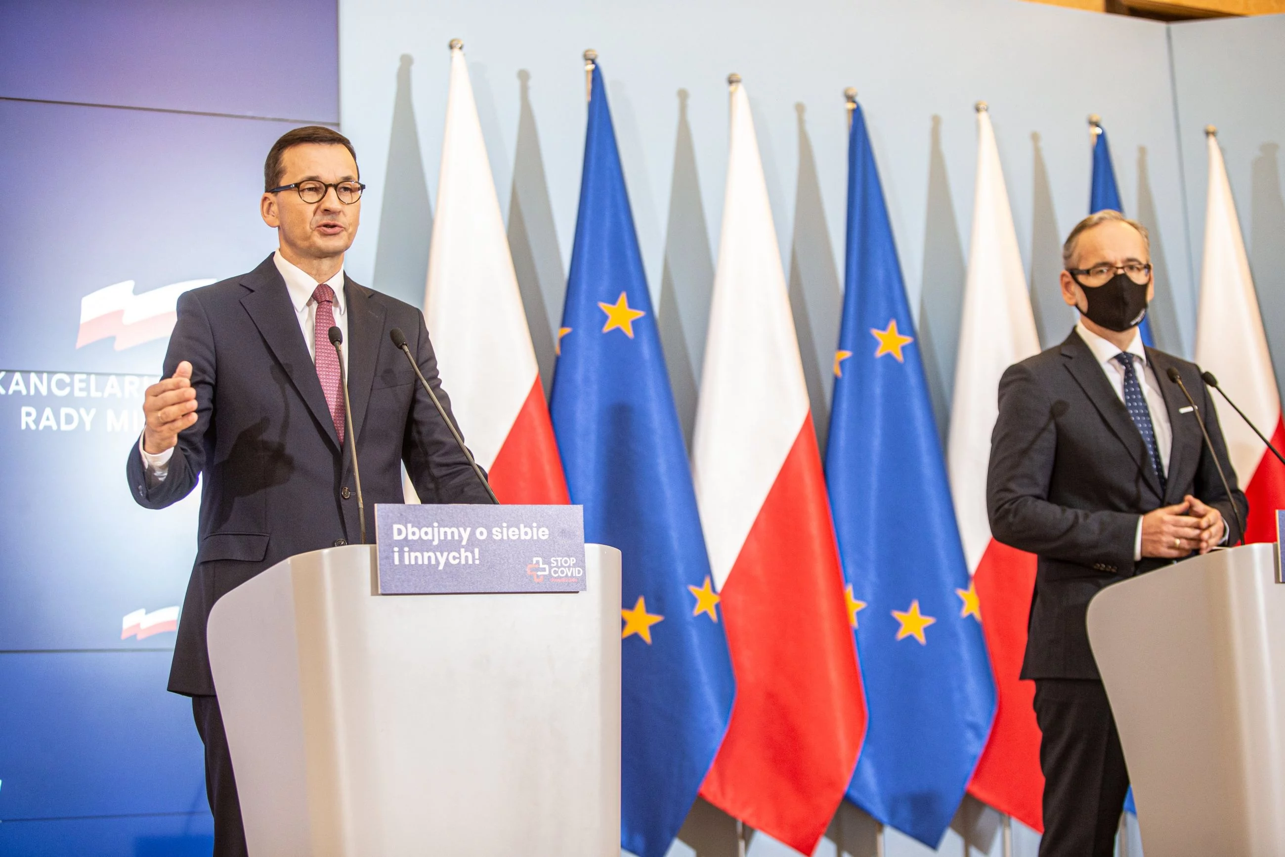 Mateusz Morawiecki i Adam Niedzielski