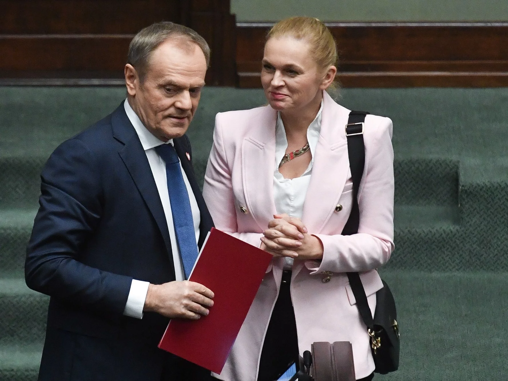 Premier Donald Tusk i minister edukacji Barbara Nowacka