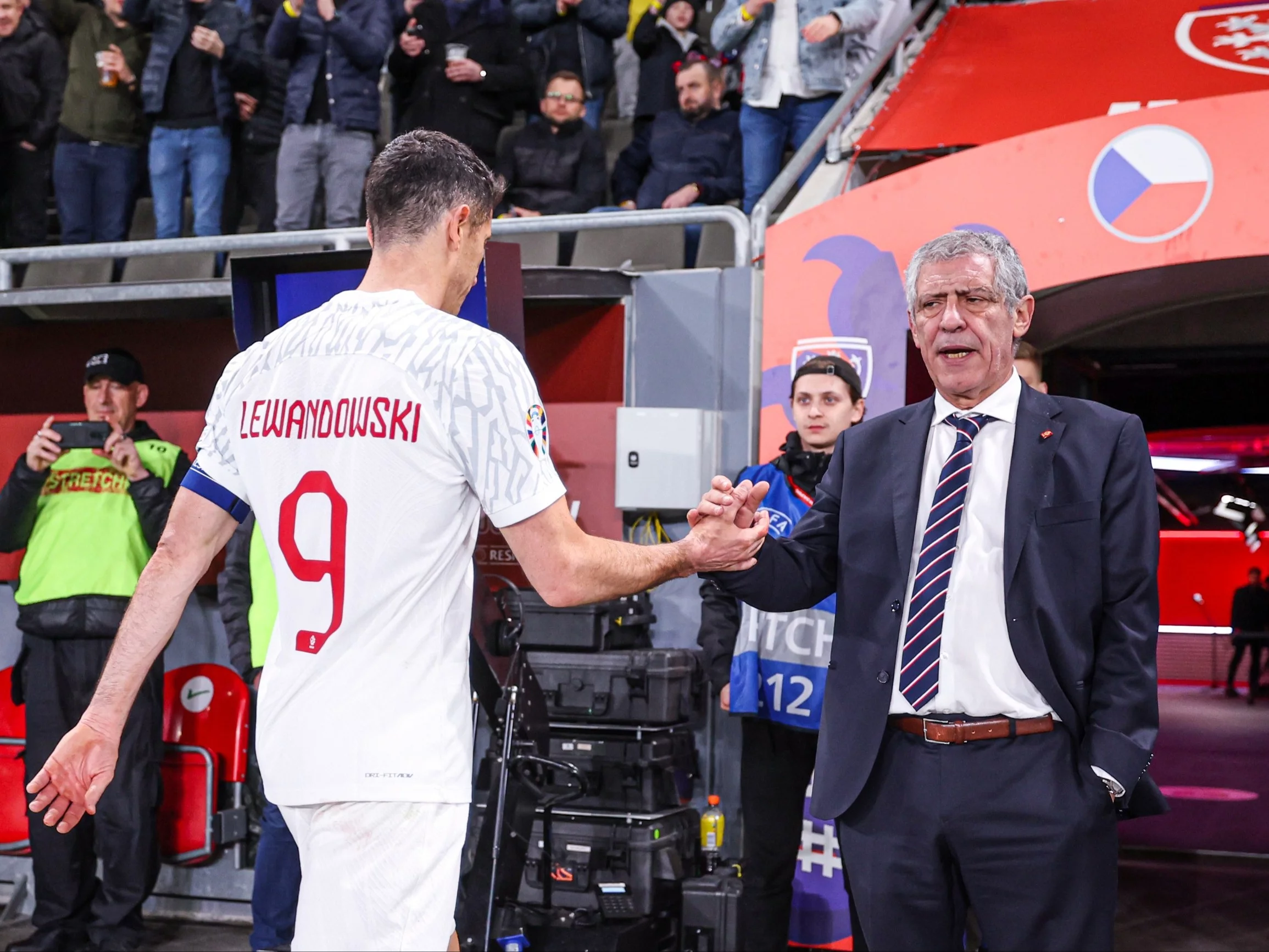 Robert Lewandowski i Fernando Santos