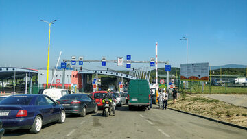 Kontrola graniczna po stronie słowackiej, zdjęcie ilustracyjne