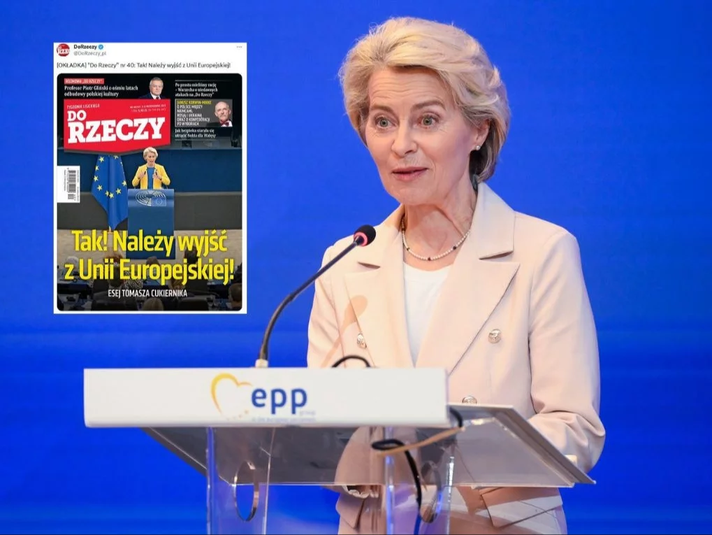 Ursula von der Leyen i okładka „Do Rzeczy”