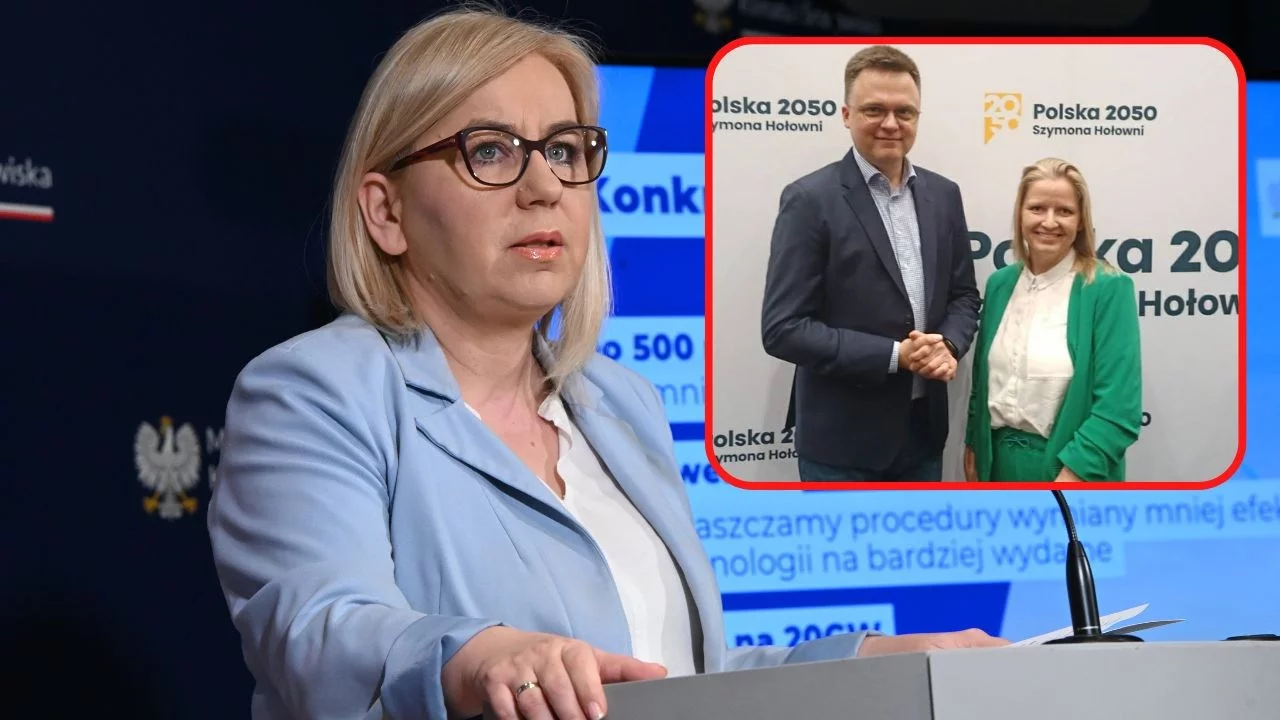Paulina Hennig-Kloska i Szymon Hołownia z Beatą Springer