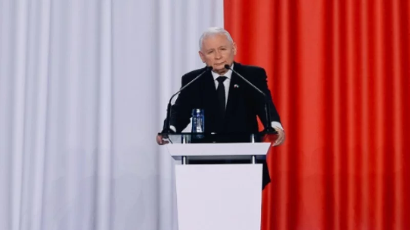 Jarosław Kaczyński na konwencji PiS