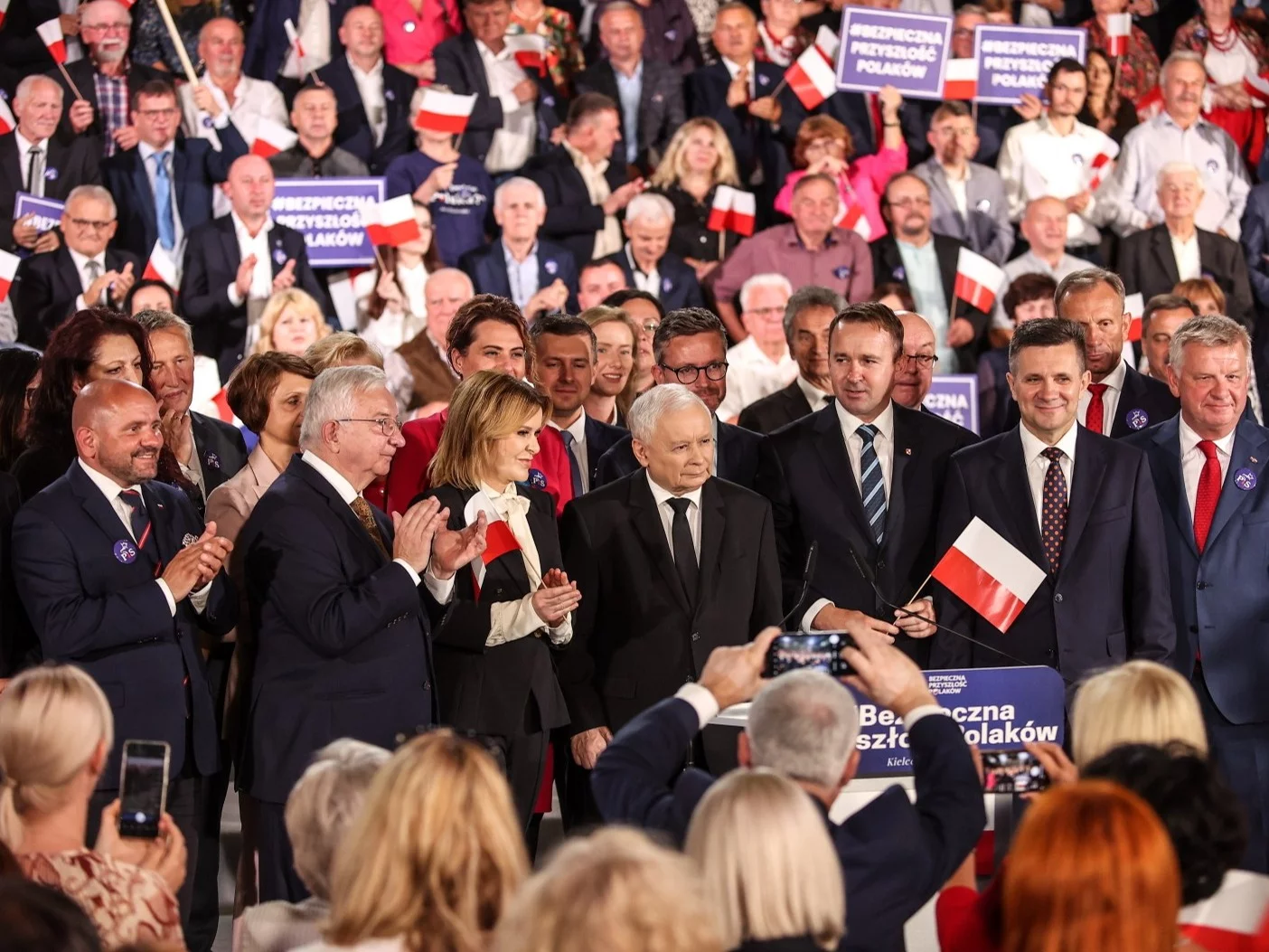 Jarosław Kaczyński na spotkaniu w Kielcach