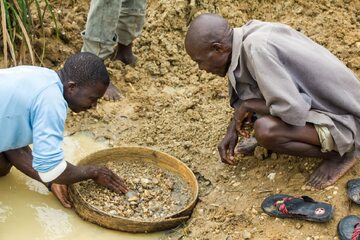 Kopalnia diamentów w Sierra Leone