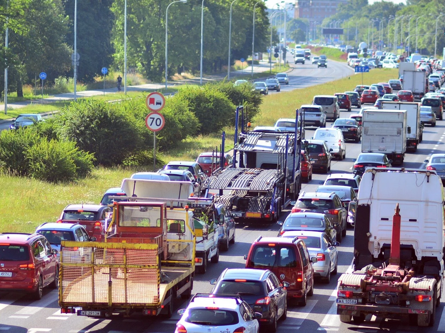 Korek na A1. Służby szukają kilkudziesięciu kierowców