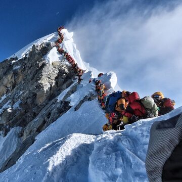 Korek w drodze na Mount Everest