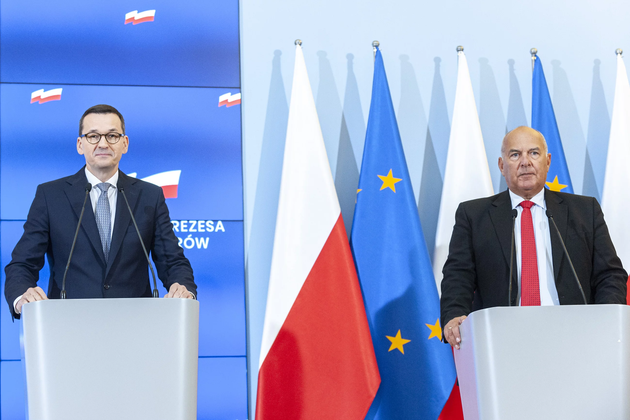 Mateusz Morawiecki i Tadeusz Kościński