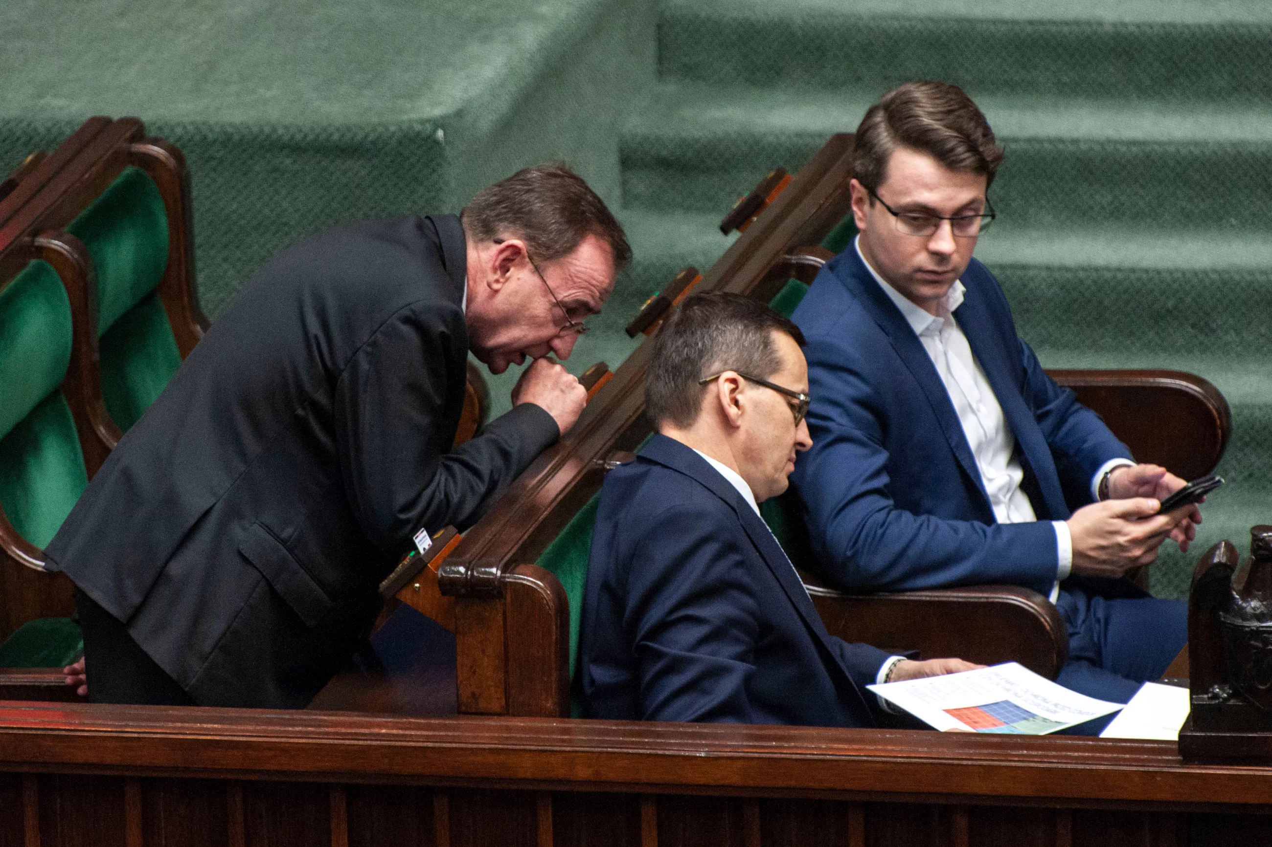 Michał Kamiński, Piotr Müller, Mateusz Morawiecki