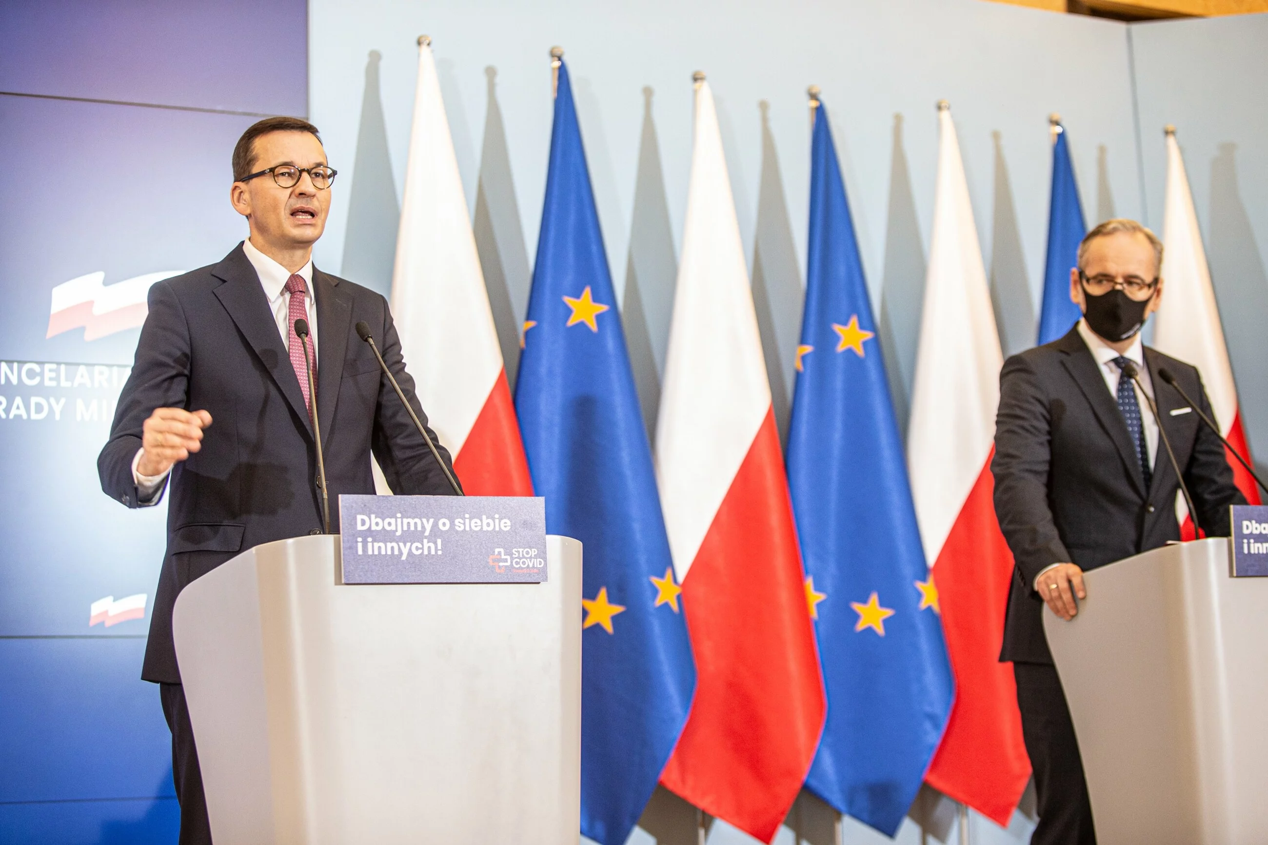 Mateusz Morawiecki i Adam Niedzielski