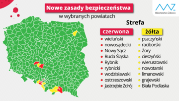 Koronawirus w Polsce. Strefa „czerwona” i „żółta”