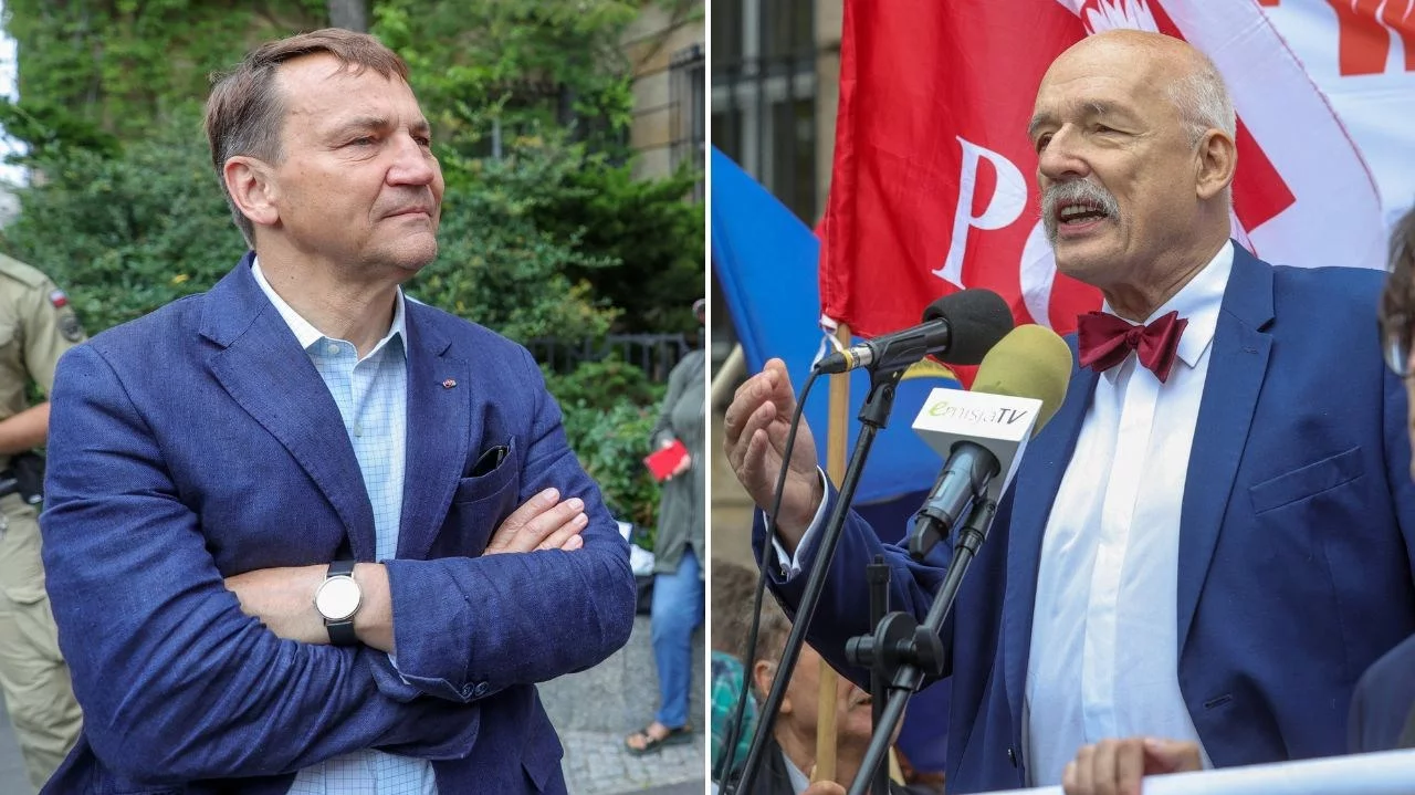 Radosław Sikorski i Janusz Korwin-Mikke