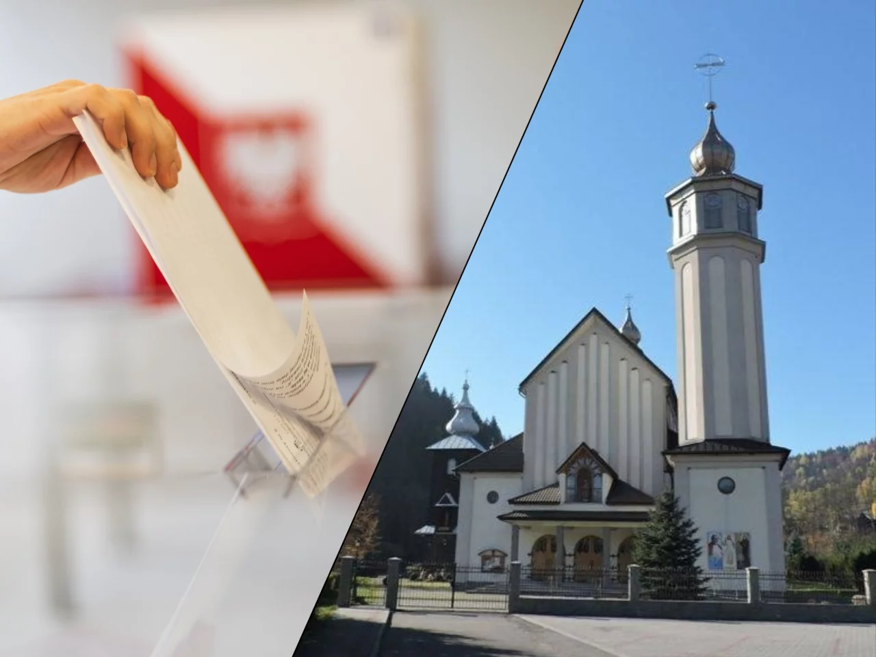Głosowanie w wyborach, parafia w Szczawie