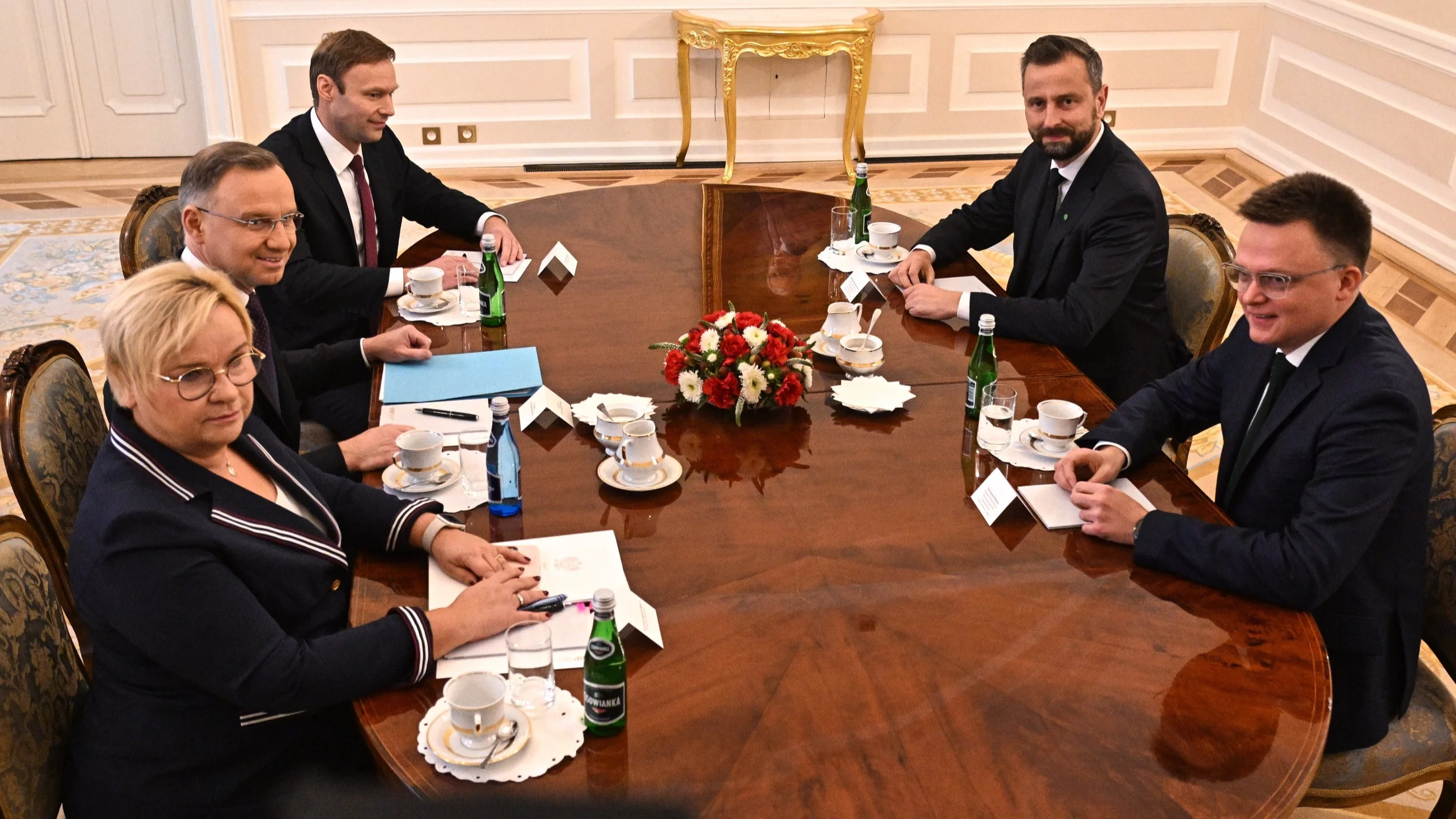 Andrzej Duda, Władysław Kosiniak-Kamysz i Szymon Hołownia