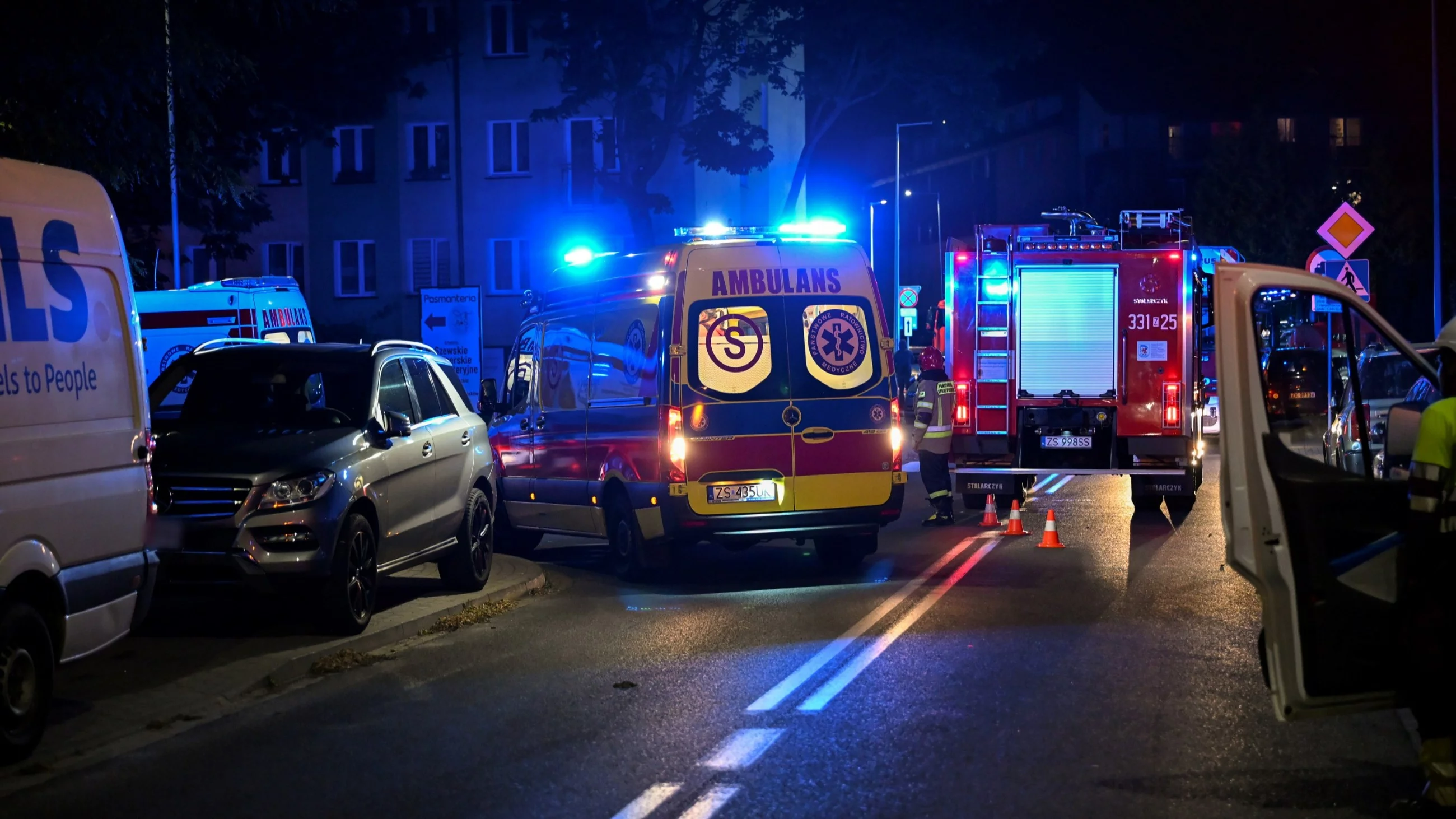 Potężny pożar w Koszalinie. Wśród poszkodowanych dzieci. Zwołano sztab kryzysowy