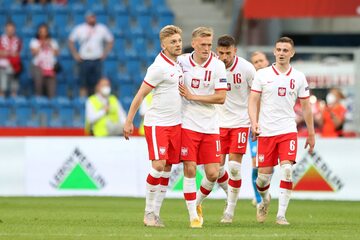 Kozłowski, Świderski, Jóźwiak i Moder w meczu z Islandią