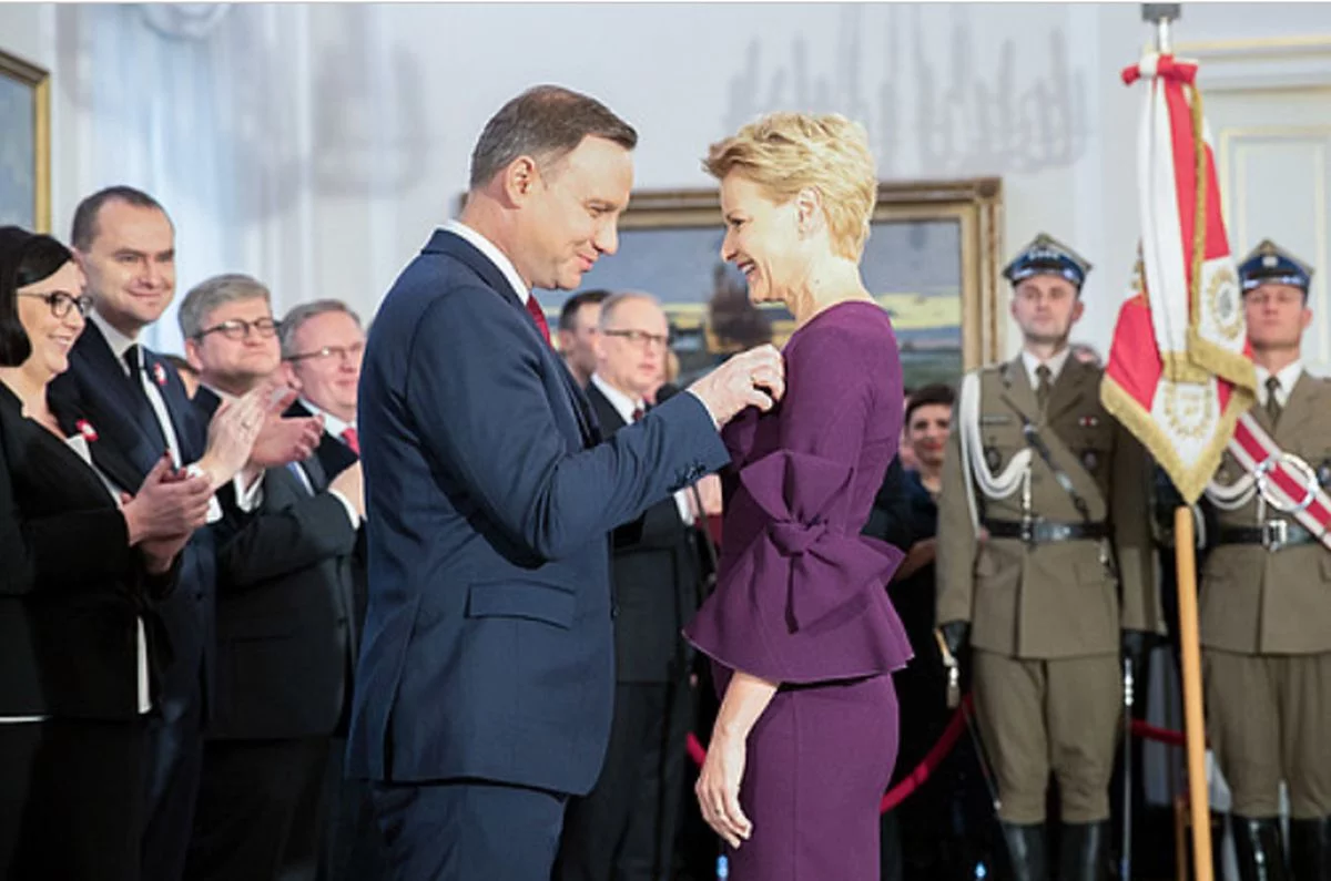 Andrzej Duda i Małgorzata Kożuchowska