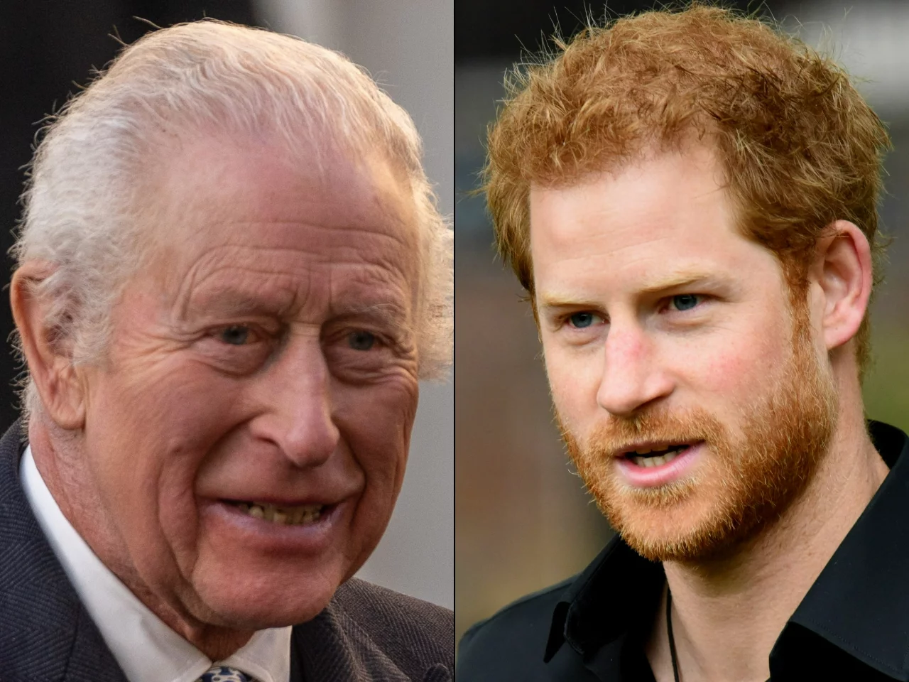 Król Karol i książę Harry