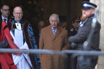 Król Karol III podczas wizyty w Yorku