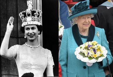 Królowa Elżbieta: 1953 rok i 2017 rok