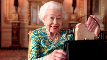 Królowa Elżbieta II w specjalnym nagraniu, wyświetlonym przed koncertem