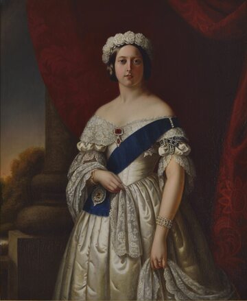 Królowa Wiktoria w młodości, obraz Alexandra Melville'a