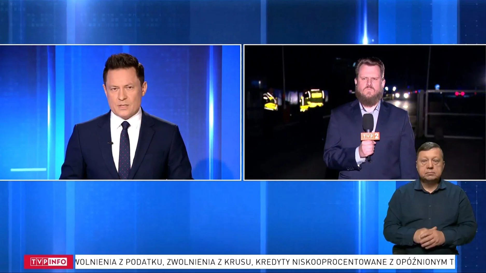 Kadr z materiału „Panoramy” na TVP Info