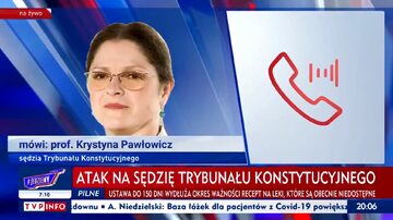 Krystyna Pawłowicz opowiada o rzekomym ataku na jej osobę