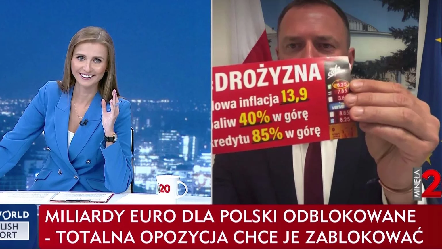 Ewa Bugała i Piotr Borys w programie „Minęła 20”