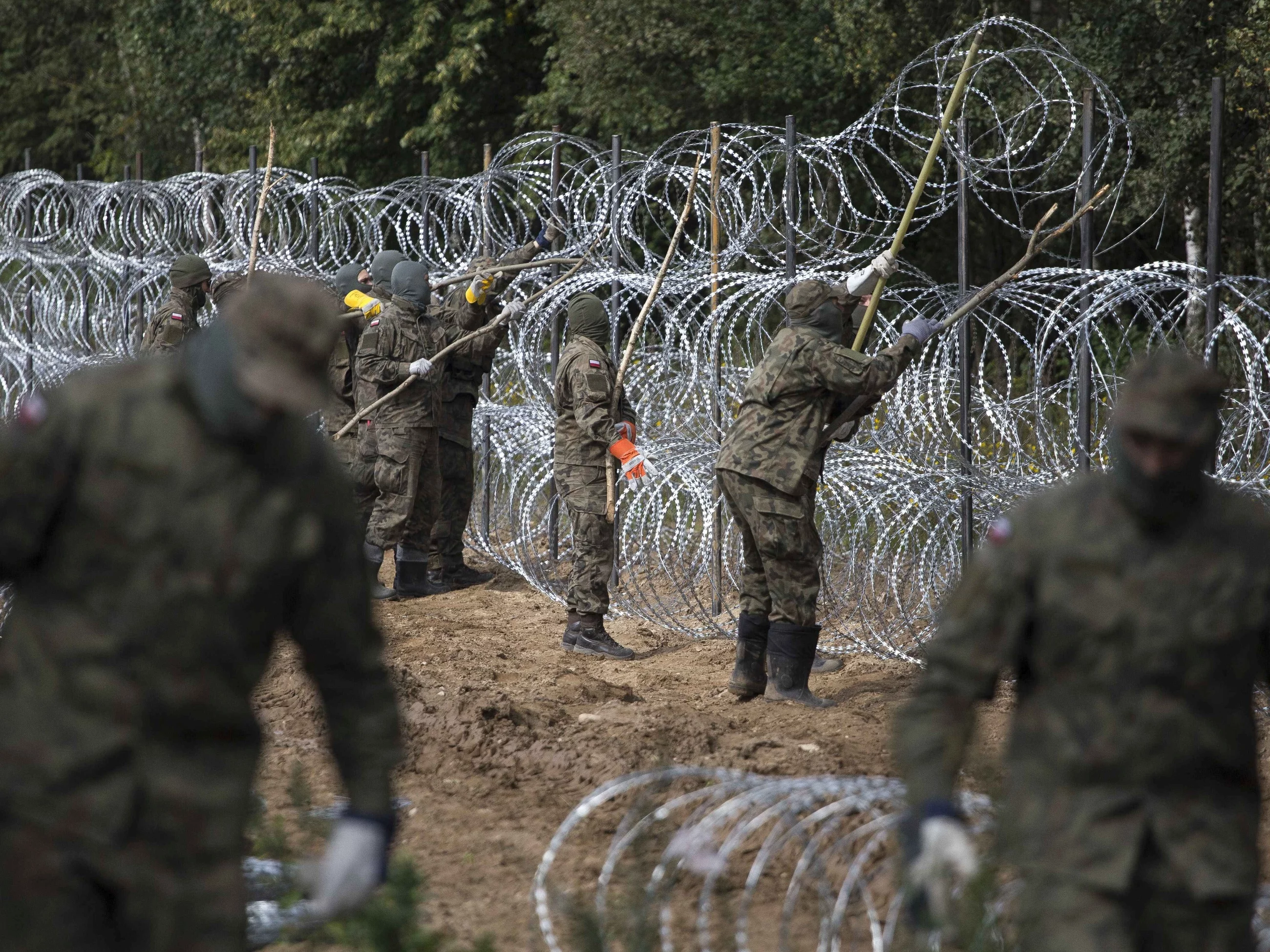 Budowa płotu na granicy polsko-białoruskiej, 1 września 2021