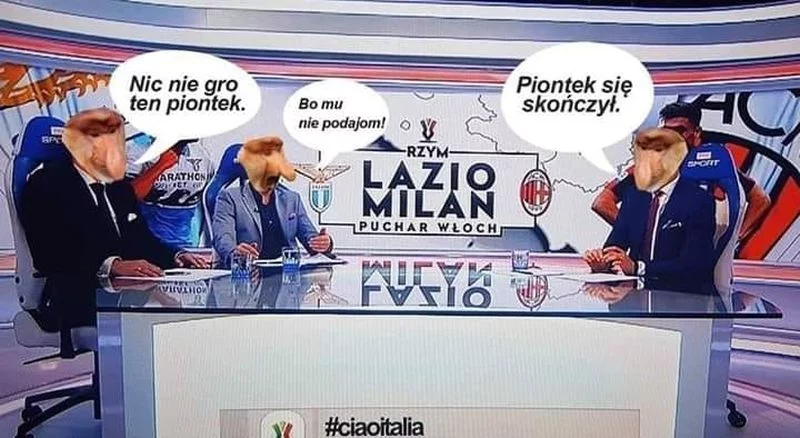 Mem po meczu Milanu z Lazio