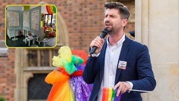 Krzysztof Śmiszek i wystawa o LGBT w Obornikach Śląskich