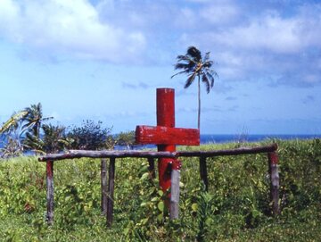 Krzyż jednego z kultów cargo na wyspie Tanna