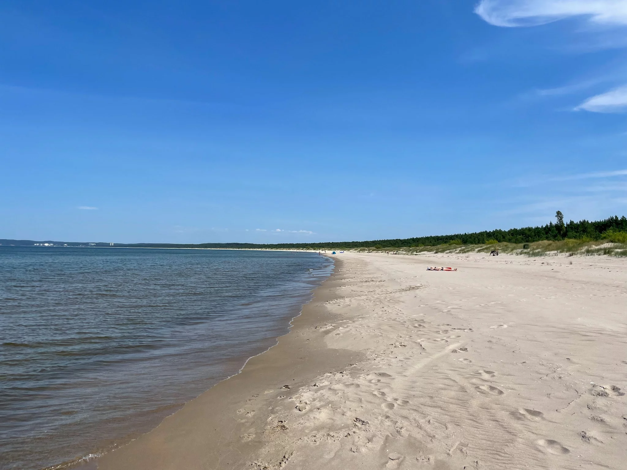 Plaża na prawobrzeżu Świnoujścia