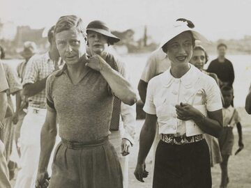 Książę Edward VIII i Wallis Simpson w trakcie wakacji w ówczesnej Jugosławii, rok 1936