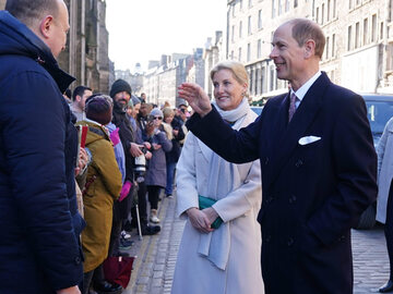 Książę Edward z księżną Zofią w Edynburgu, 10 marca
