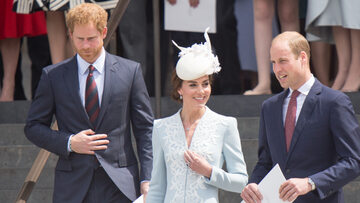 książę Harry, księżna Kate, książę William