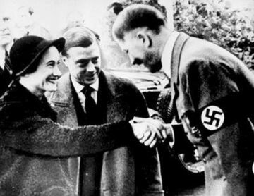 Książę i księżna Windsoru z Adolfem Hitlerem w 1937 roku
