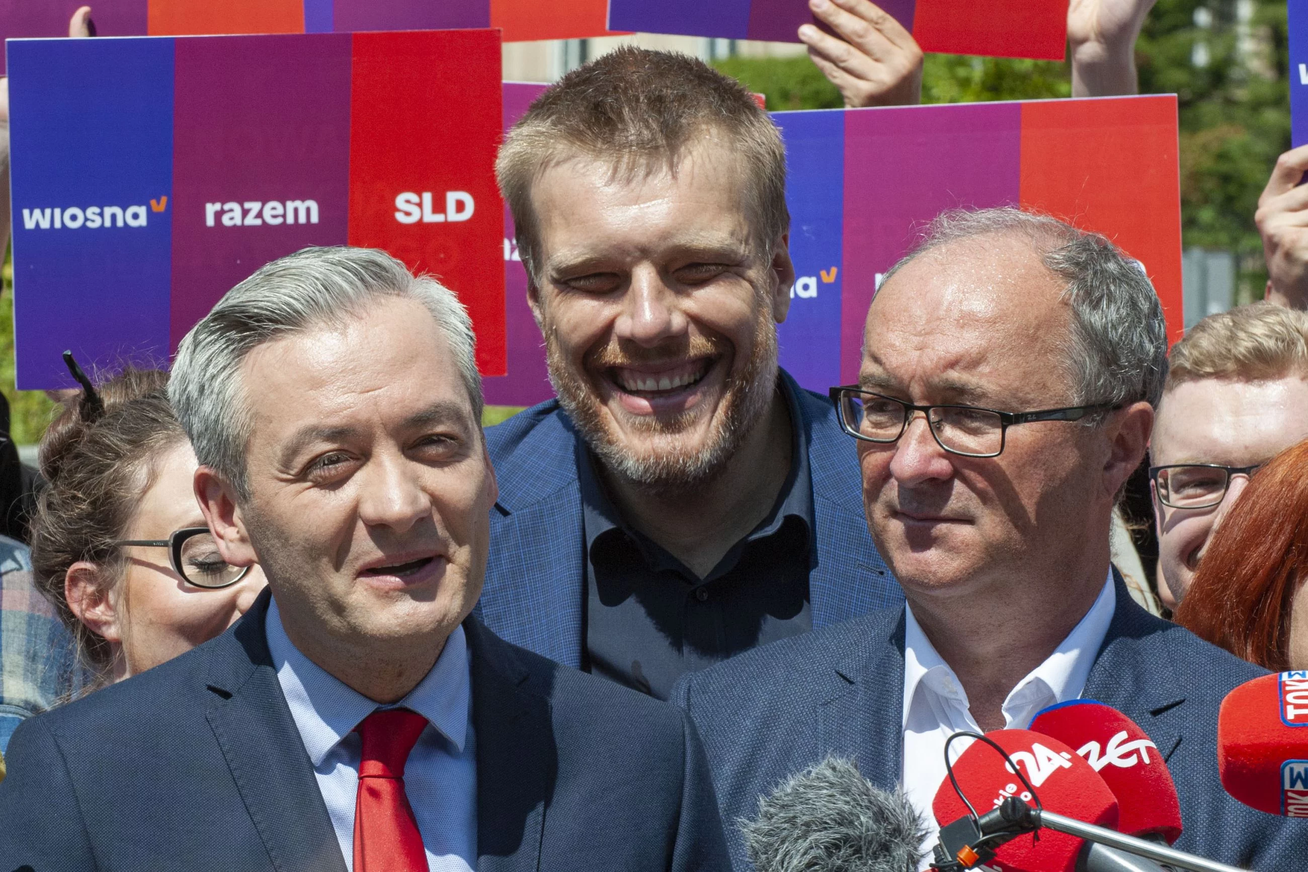 Robert Biedroń, Adrian Zandberg i Włodzimierz Czarzasty