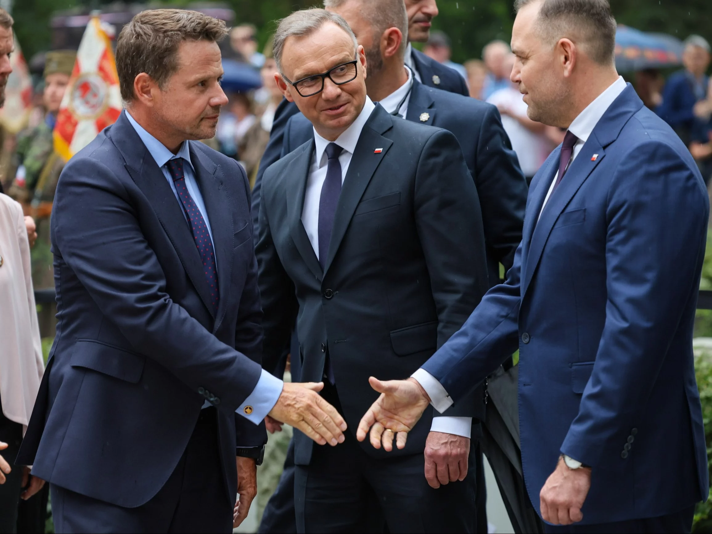 Rafał Trzaskowski, Andrzej Duda i Karol Nawrocki