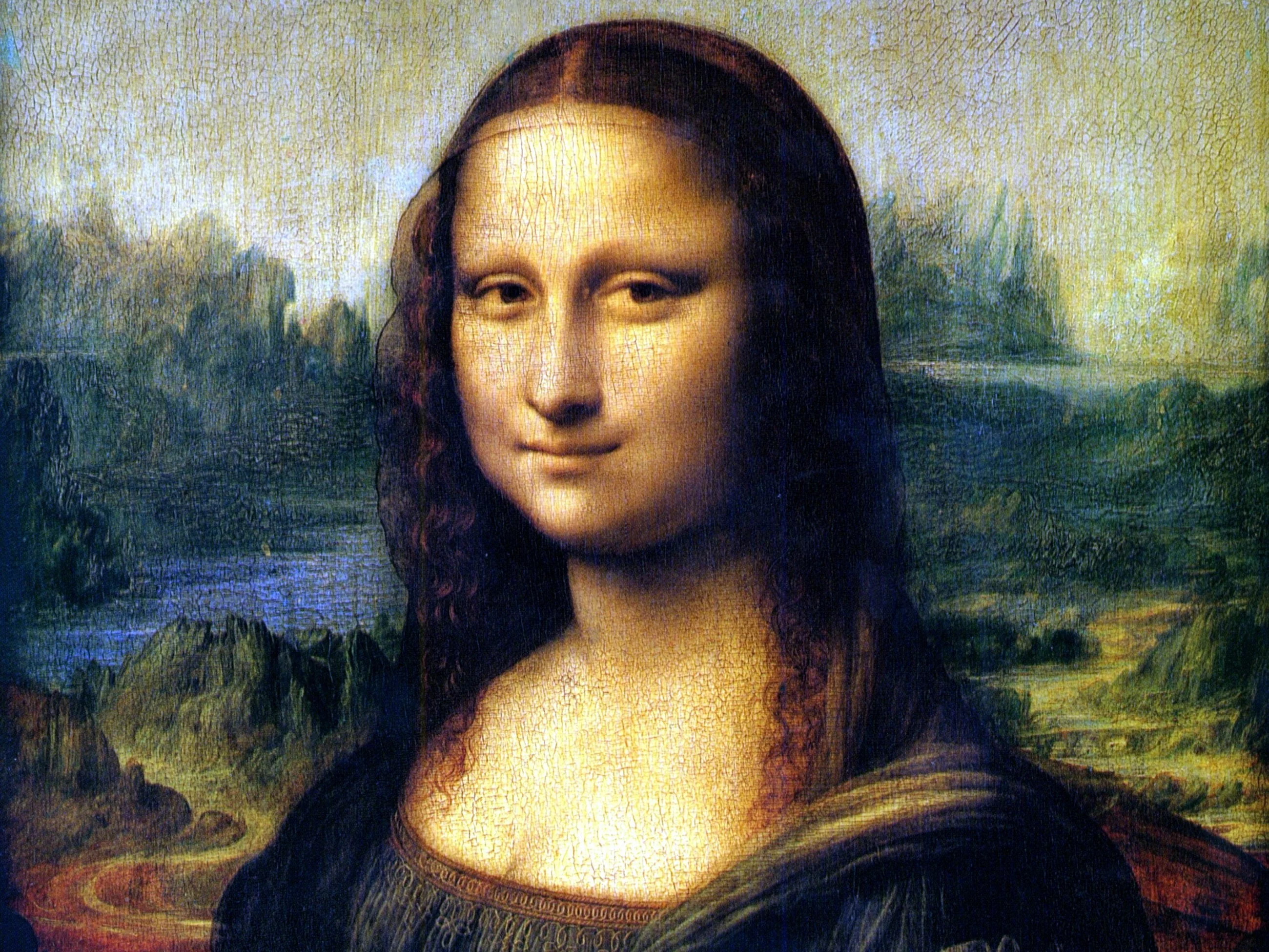 „Mona Lisa”, fragment obrazu