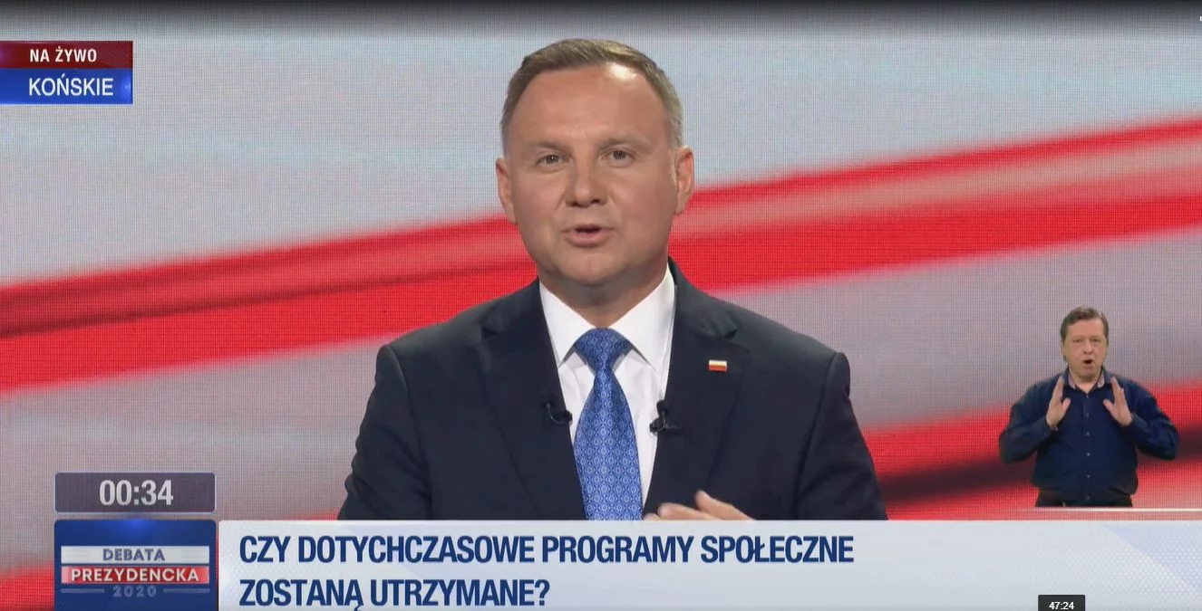 Andrzej Duda w TVP