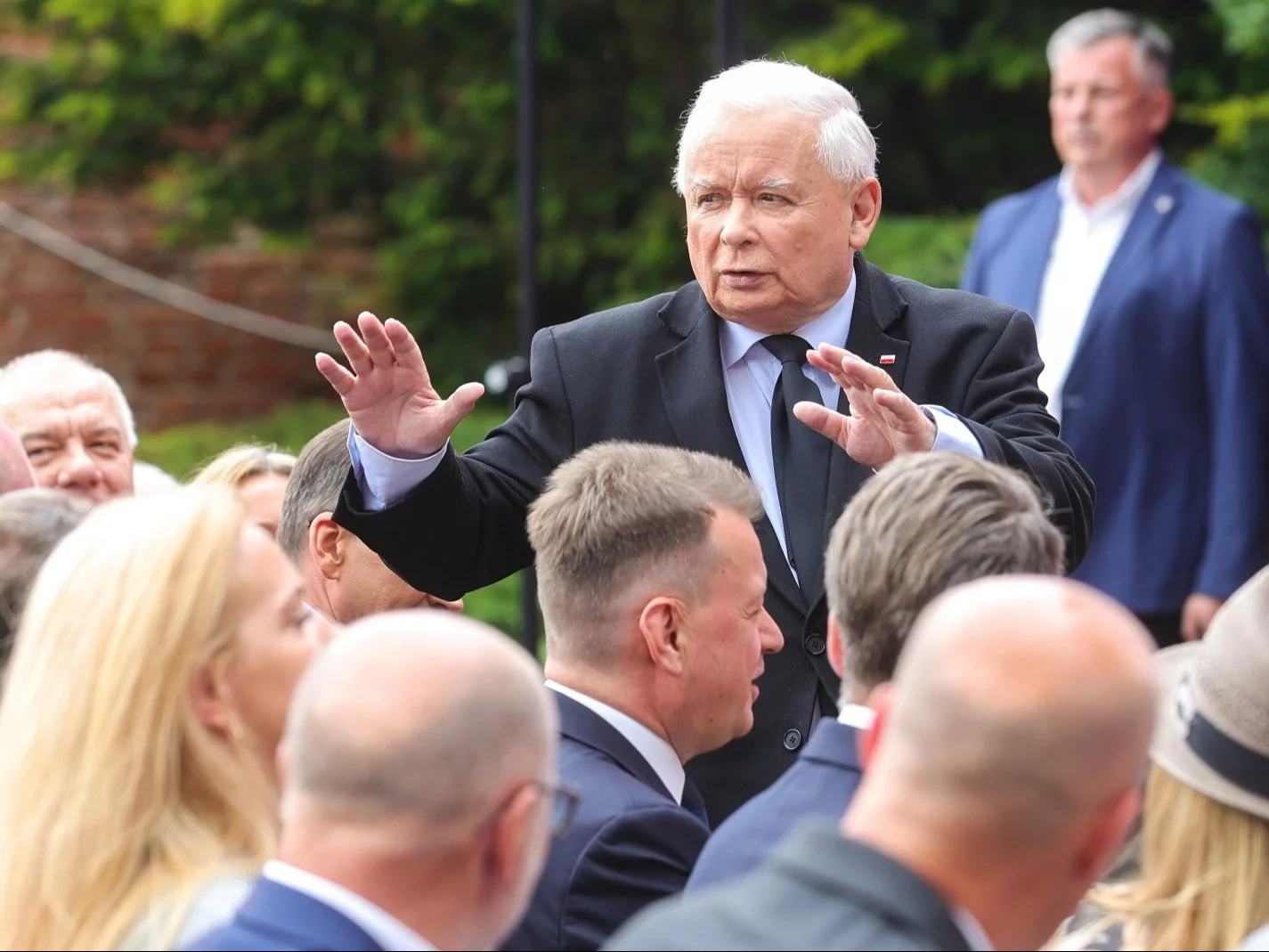 Jarosław Kaczyński na konwencji PiS w Pułtusku