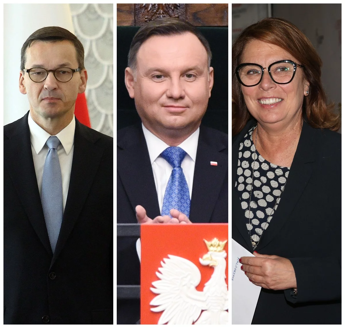 Mateusz Morawiecki, Andrzej Duda, Małgorzata Kidawa-Błońska