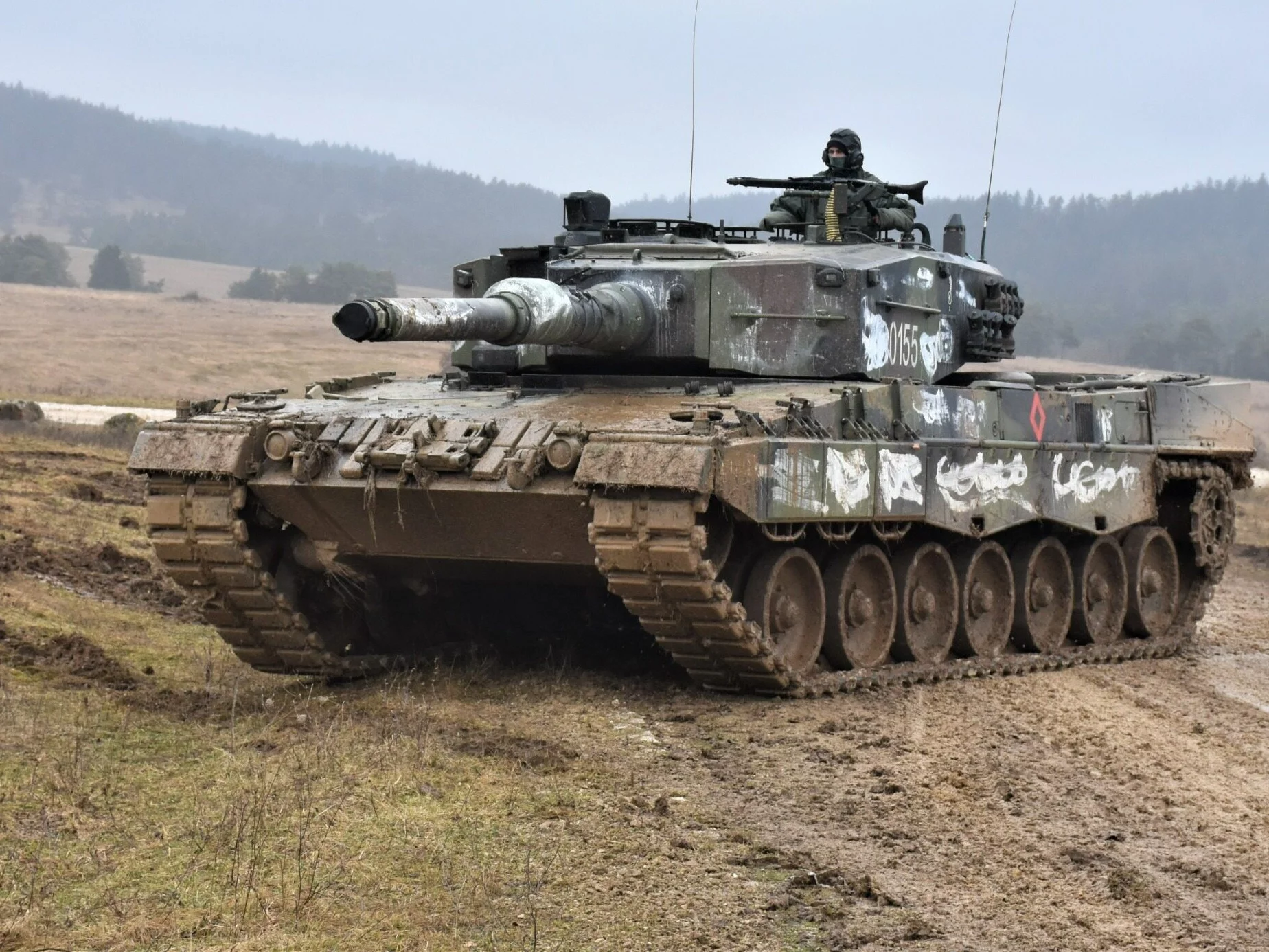 Czołg Leopard 2 w wersji 2A4.