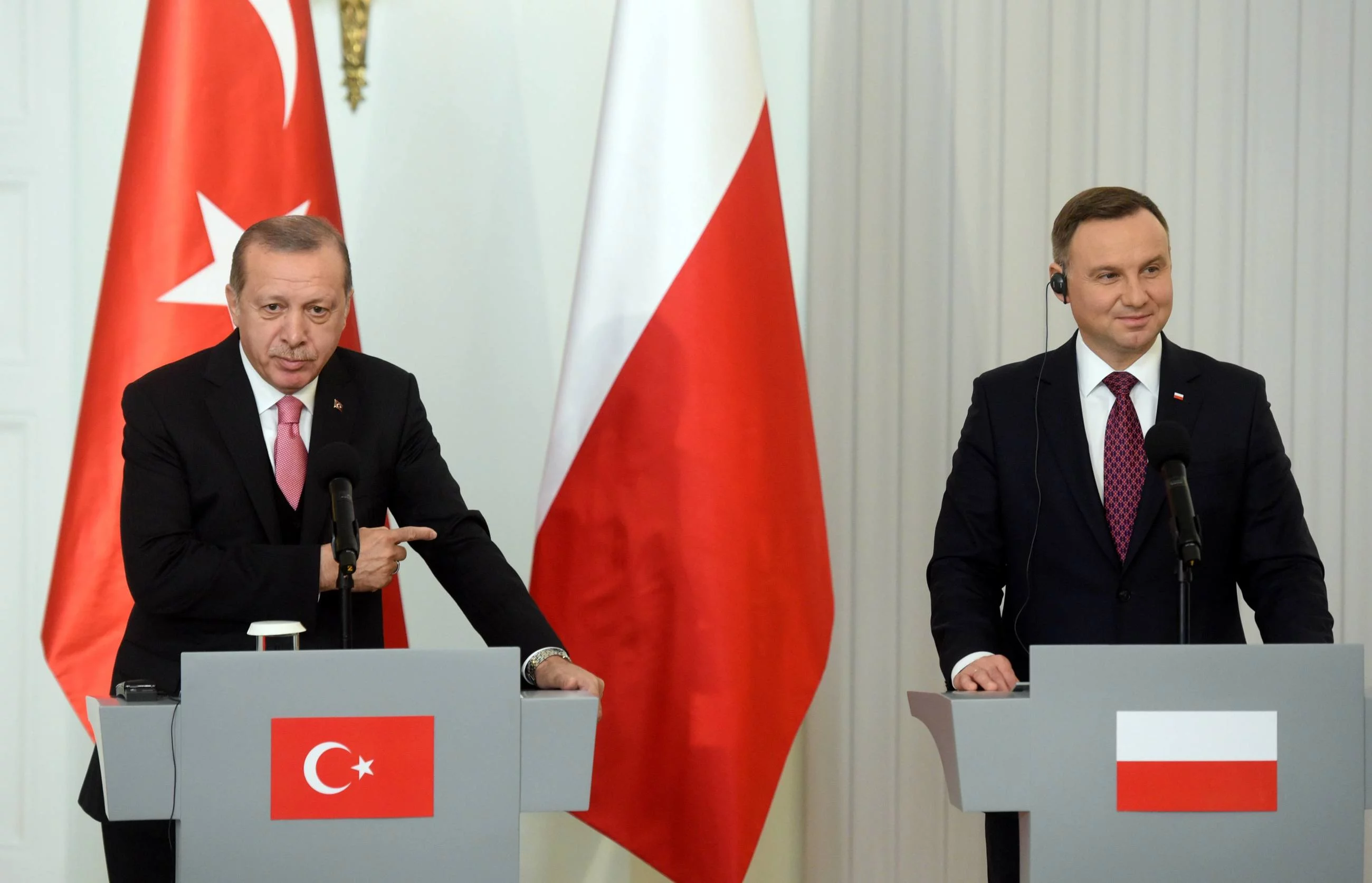 Prezydent Erdogan na wspólnej konferencji z prezydentem Dudą