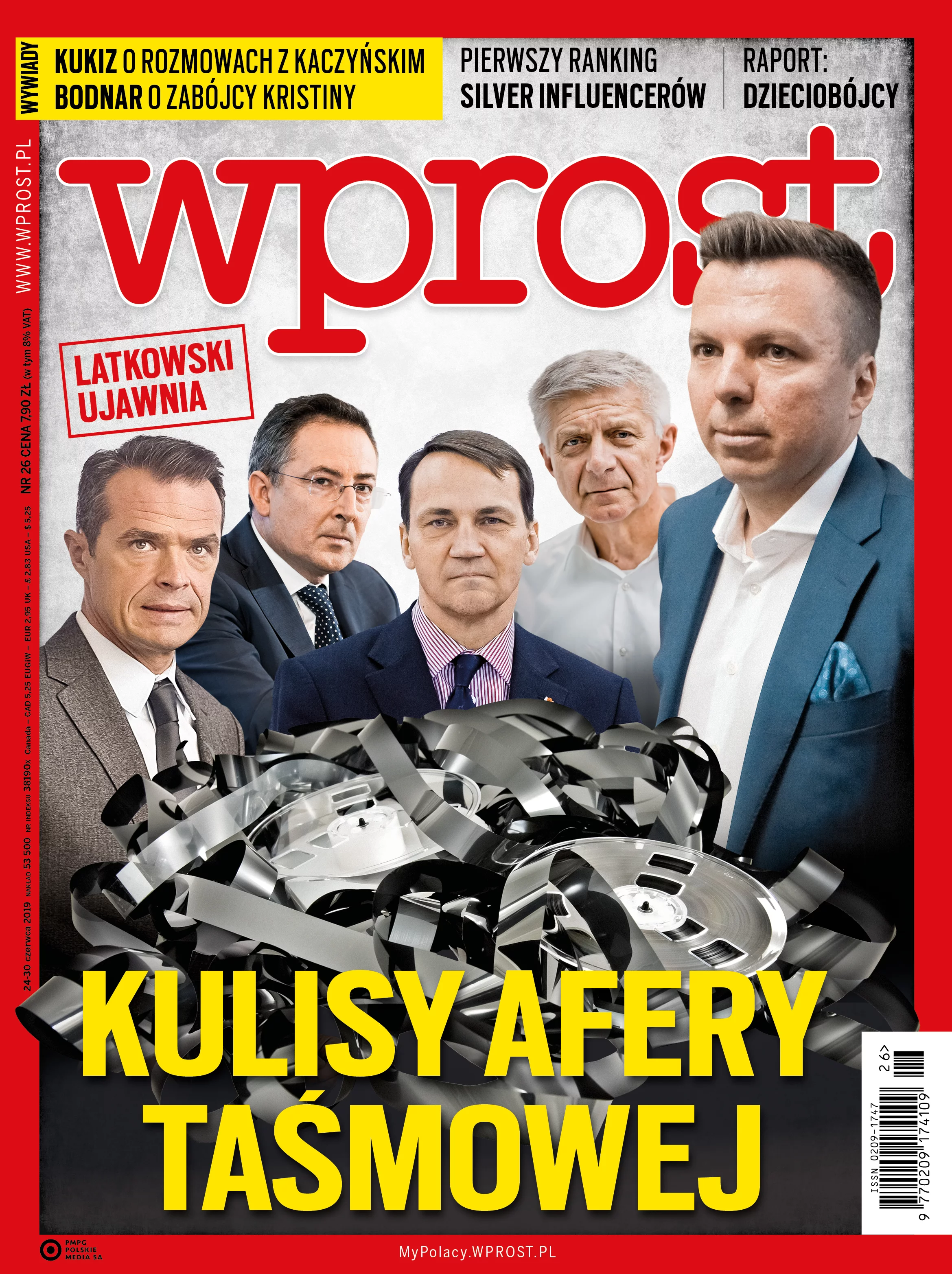 Okładka "Wprost" nr 26/2019