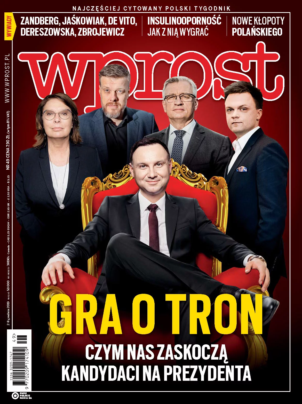 Okładka 49/2019 (1914) Tygodnik WPROST