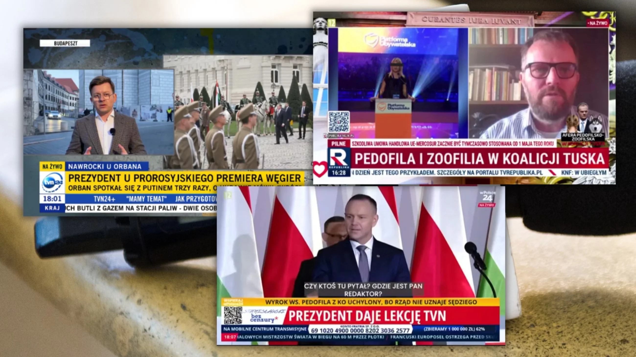 Paski TVN24, TV Republiki i wPolsce24